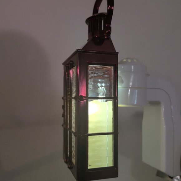 Bath & Body Works Red Ship Lantern Wallflower Night Light Up 24/7 Plug In TESTED - Picture 9 of 14